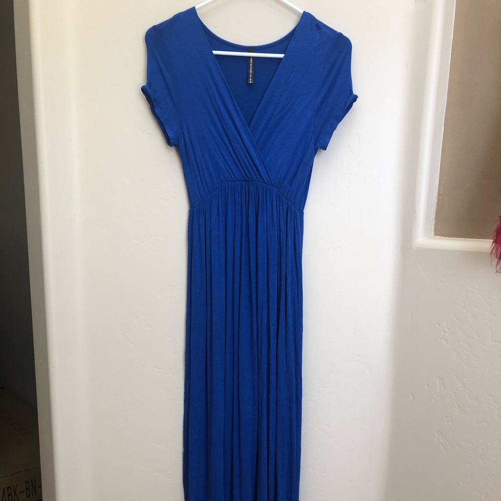 Blue maxi dress